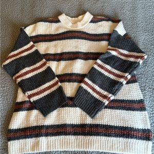 American Eagle Outfitters Crewneck Sweater Black and White